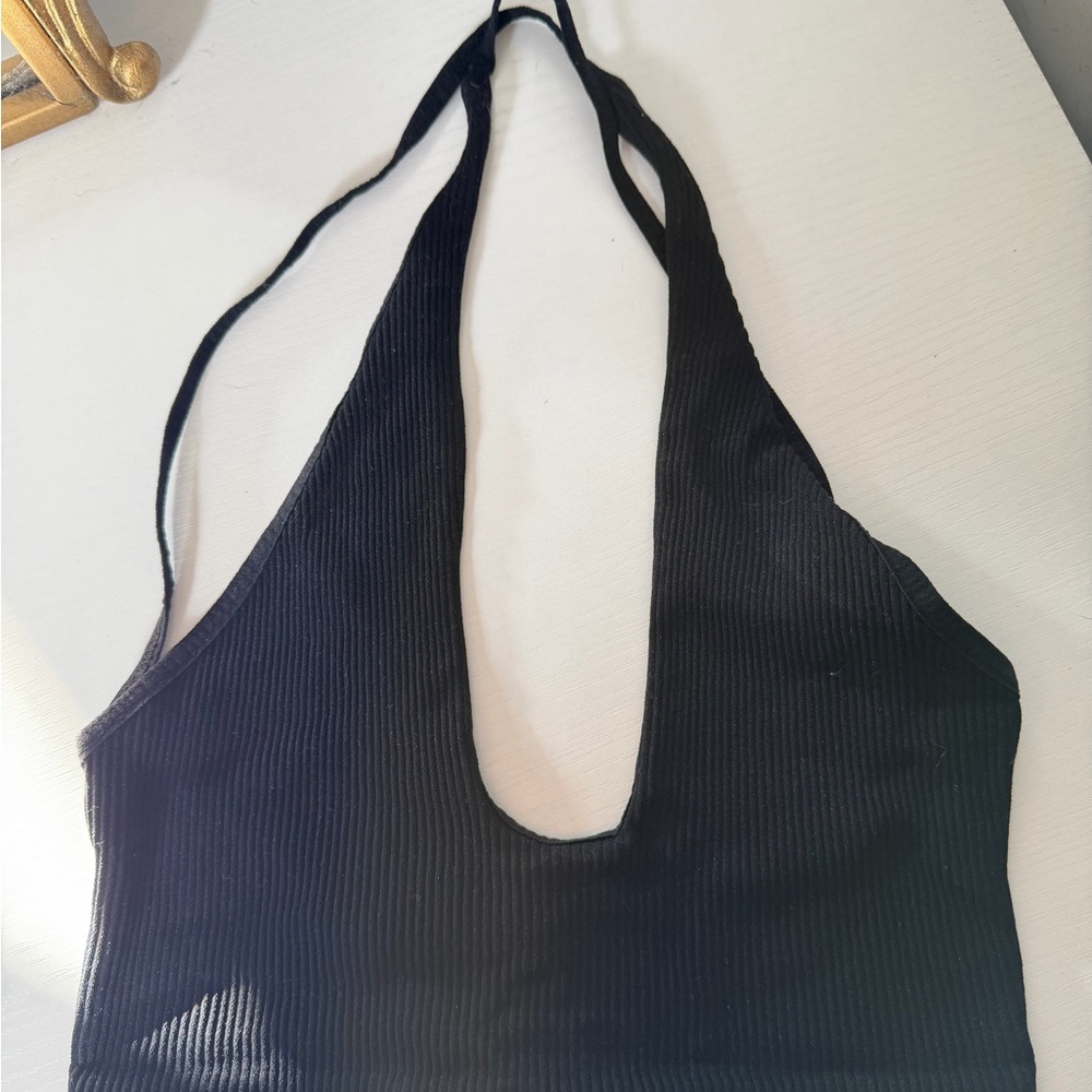 FP Movement by Free People Black Ribbed Bra